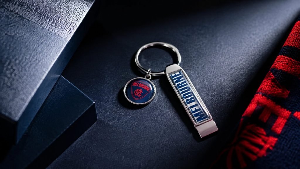 Branded Spirit Level Metal Keychain — front display view