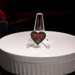 Customer Service Heart Enamel Pin — front display view