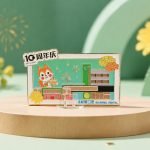 Dental Clinic 10th Anniversary Building Pin — front display view