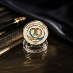 Healthcare Alliance Circular Enamel Pin — presentation view