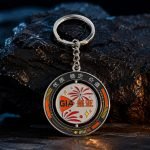 Jewelry Laboratory Rotating Dial Enamel Keychain — presentation view