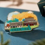 Lhasa Palace Scenic Enamel Pin — front display view