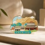 Lhasa Palace Scenic Enamel Pin — presentation view