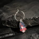USA Space Shuttle Enamel Keychain — presentation view