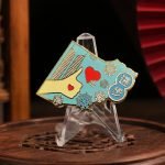 Winter Love Letter Enamel Pin — presentation view