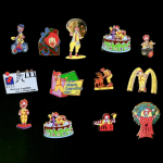 Assorted Promotional Pins manufactured metal product example