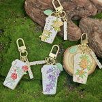 Botanical Metal Keychain Set manufactured metal product example