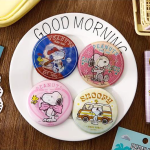 Character Button Badges manufactured metal product example