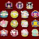 Character Enamel Pin Collection manufactured metal product example