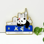 City Panda Enamel Pin manufactured metal product example