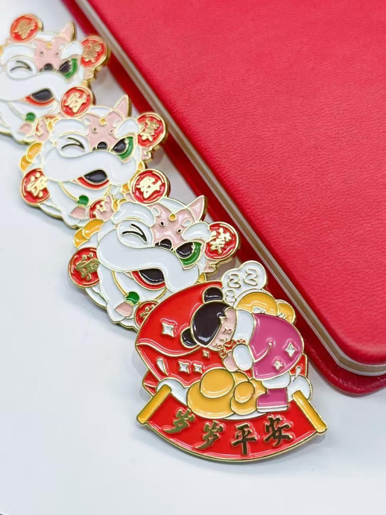 Custom metal pins and badges