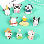 Cute Character Enamel Pin Set manufactured metal product example