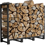 Metal firewood storage rack