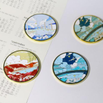 Landscape Enamel Pin Set manufactured metal product example