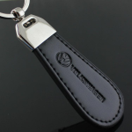Leather Metal Keychain Black manufactured metal product example
