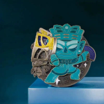 Museum Inspired Enamel Pin manufactured metal product example