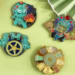 Museum Inspired Pin Collection 01 manufactured metal product example