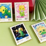 Museum Stamp Pin Set manufactured metal product example