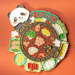 Panda Cultural Enamel Pin manufactured metal product example