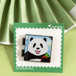 Panda Stamp Pin manufactured metal product example