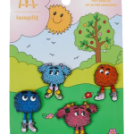 Promotional Character Pin Card manufactured metal product example