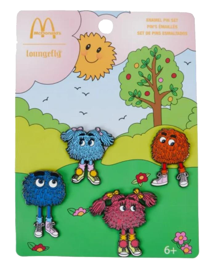 Promotional Character Pin Card manufactured metal product example