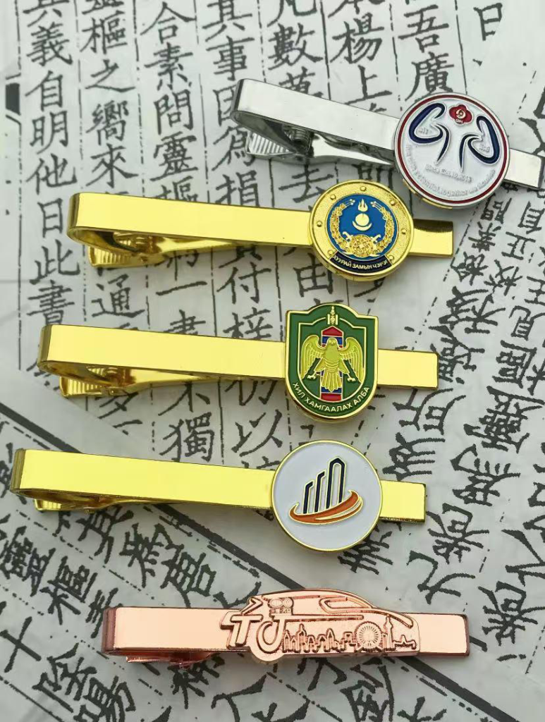 Custom metal tie clips